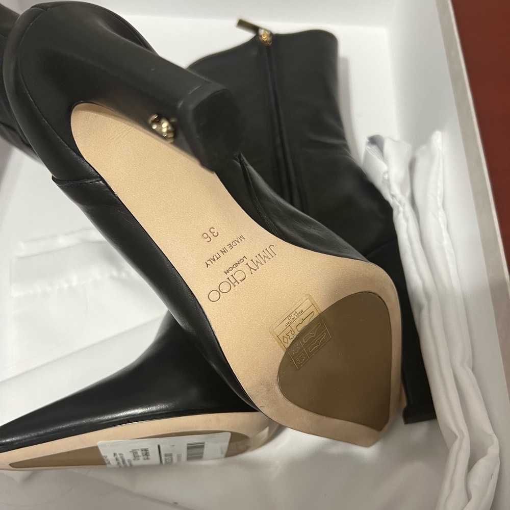 Jimmy Choo MERLE 100 Black Bootie size 36 - Picture 11 of 12